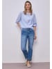 Street One '3/4-Arm Bluse in Chambray Qualität' Blau