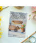 Mr. & Mrs. Panda Postkarte Igel Maronen Design mit Spruch in Weiß