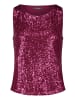 Vera Mont Pailletten-Top ohne Arm in Sweet Berry