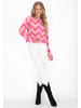 IZIA Sweater in pink multicolor