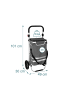 relaxdays Einkaufstrolley in Grau - 45 l