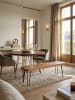 KADIMA DESIGN Esszimmer Sitzbank BAGLI Massiv-Holz 120 x 45 x 40 cm in Akazie