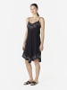 KOROSHI Midi-Kleid mit zentraler Spitze in Schwarz