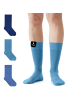 von Jungfeld Classic Socken-Set Signature Innenbund in Aqua
