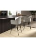 Angel Cerdá Hocker 4174 in Hellgrau/Schwarz – (B)56 x (H)96 x (T)55 cm