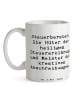 Mr. & Mrs. Panda Tasse Spruch Steuerberater Helden mit Spruch in Weiß