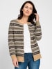 WITT WEIDEN Jacquardstrickjacke in camel-sesam-gemustert