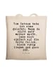 Mr. & Mrs. Panda Tote Bag Von Katzen habe ich... mit Spruch in Creme