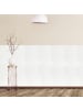 relaxdays 10er-Set: Wandpaneele Steinoptik in Weiß - 78 x 70 cm