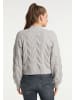 myMo Damen Strickpullover in Hellgrau