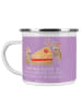 Mr. & Mrs. Panda Camping Emaille Tasse 6. Hochzeitstag Zuckerhoc... in Lavendeltraum