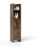 COSTWAY Toilettenschrank in Braun