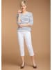 GOLDNER Ringelshirt Buntgewirktes Ringelshirt in weiß / marine / geringelt