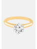 Ethische Diamanten Ring aus 375 Gelbgold mit Lab Grown Diamant