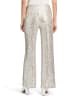 BETTY & CO Schlupfhose mit Pailletten in Cream/Silver