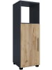 VCM  Holz Badmöbel Midischrank Badschrank Bad Flandu in Anthrazit / Honig-Eiche
