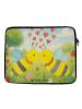 Mr. & Mrs. Panda Laptop Tasche Biene Liebe Design ohne Spruch in Weiß