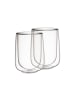 Villeroy & Boch 2er Set Latte-Macchiato-Becher Artesano Hot & Cold 360 ml transparent in transparent