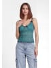 myMo Women Top in aqua black