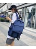 COFI 1453 Rucksack 17 Zoll mit 3 Fächer und 2 Seitentaschen in Blau