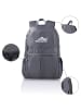 Intirilife Faltbarer Rucksack - 36L in Grau