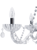 Beliani Pendelleuchten LOCONE in Transparent/Silber - (W) 55 x (H) 185 x (L) 55 cm