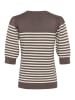 CULTURE Strickpullover CUannemarie Classic fit in Falcon/whitecap stripe