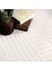 KADIMA DESIGN Teppich Kurzflor Unifarben Wohnzimmer in Creme