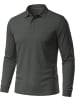 normani Herren Langarm Poloshirt Lyroe in Anthrazit