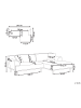 Beliani Ecksofa HOLT in Beige/Braun - (W) 241 x (H) 82 x (L) 159 cm linksseitig