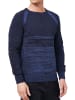 Rusty Neal Sportiver Feinstrick Rundhals Pullover in Marine