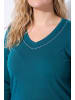 Ulla Popken Longshirt in petrolgrün