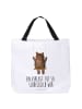 Mr. & Mrs. Panda Tote Bag Bär Schaukel mit Spruch in Weiß
