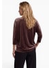 Zero  Halbarm-Shirt mit Fledermausärmeln in Black Coffee