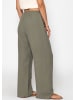 SASSYCLASSY Musselin Hose in Khaki