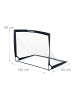 relaxdays 2 x Fußballtor in Schwarz - (B)120 x (H)90 x (T)90 cm