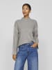 Vila Strickpullover in Light Grey Melange