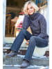 Aniston CASUAL Rollkragenpullover in blau-meliert