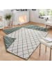 NORTHRUGS In- & Outdoor Wendeteppich Malaga Grün Creme