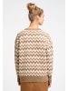 usha FESTIVAL Damen Strick Pullover in Braun Mehrfarbig