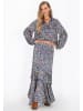 IZIA Women Blouse in blue multicolor