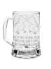 Mr. & Mrs. Panda Bierkrug Frosch Liebe mit Spruch in Transparent