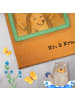 Mr. & Mrs. Panda Kleines Handtuch Igel Familie Design mit Spruch in Weiß