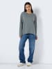 Noisy may Lockeres Langarm Basic Shirt NMMATHILDE in Grau