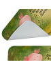 Mr. & Mrs. Panda Badteppich Axolotl Tanzen Design mit Spruch in Weiß