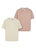 Urban Classics T-Shirts in whitesand/duskrose