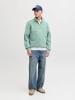 Jack & Jones Sweatshirt mit halbem Reißverschluss in Mineral Blue
