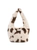 Seidenfelt Letje Schultertasche 47 cm cow white & brown