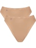 Sloggi Baumwolle, Single-Jersey Slip 2er-Pack Basic+ in haut