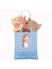 Mr. & Mrs. Panda tote bag Igel Wein mit Spruch in Sky Blue